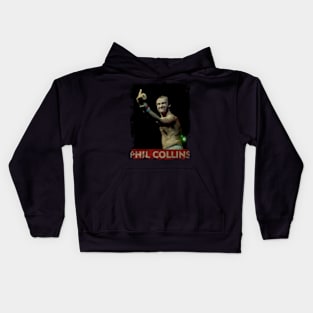 TEXTURE ART-Phil Collins - RETRO STYLE Kids Hoodie